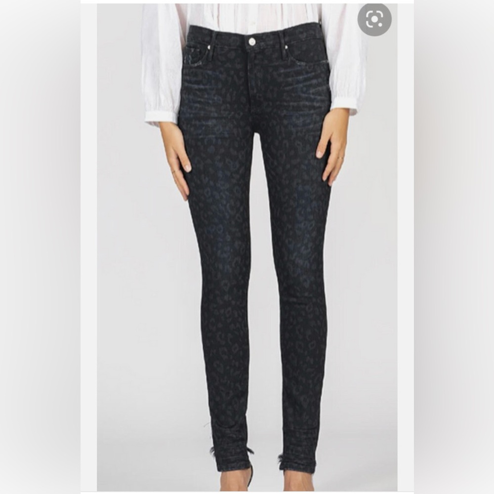 Black Orchid Los Angeles Black Leopard Skinny Pant
